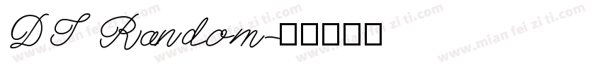 DT Random字体转换